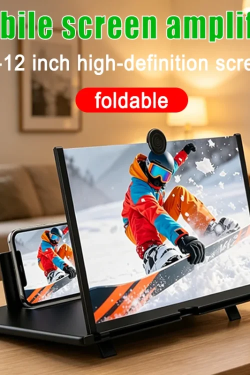 High Definition Mobile Phone Screen Amplifier 10/12 Inch Suitable for Watching Movies Variety Shows Playing Games Foldable