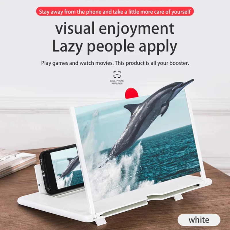 Phone Screen Magnifier 3D HD Desktop Projector for Seniors Video Watching Movie Night Home Travel Break Video Amplifier Glasses - Image 4