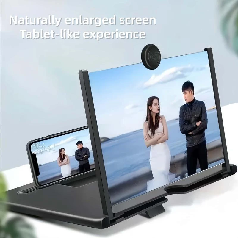 Phone Screen Magnifier 3D HD Desktop Projector for Seniors Video Watching Movie Night Home Travel Break Video Amplifier Glasses