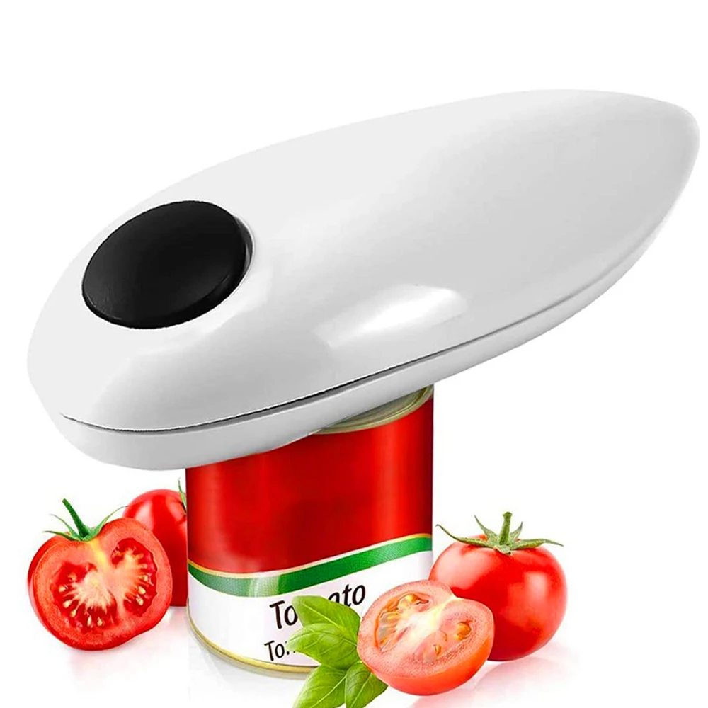 Electric Can Opener Automatic Touch Manual Handheld Can Openers Smooth Edge Practical Jar Bottle Openers Bar Kitchen Gadgets