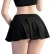 Fashion Korean Style Mini Skirt Girls Womens See Through High Waist Black A Line Short Pleated Skirts Christmas Street Club Wear