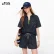 ELFSACK Women's Dark Blue Button Blouse and Elastic Pocket Jeans Set, Denim Short Sleeve Shirt with Embroidery Shorts