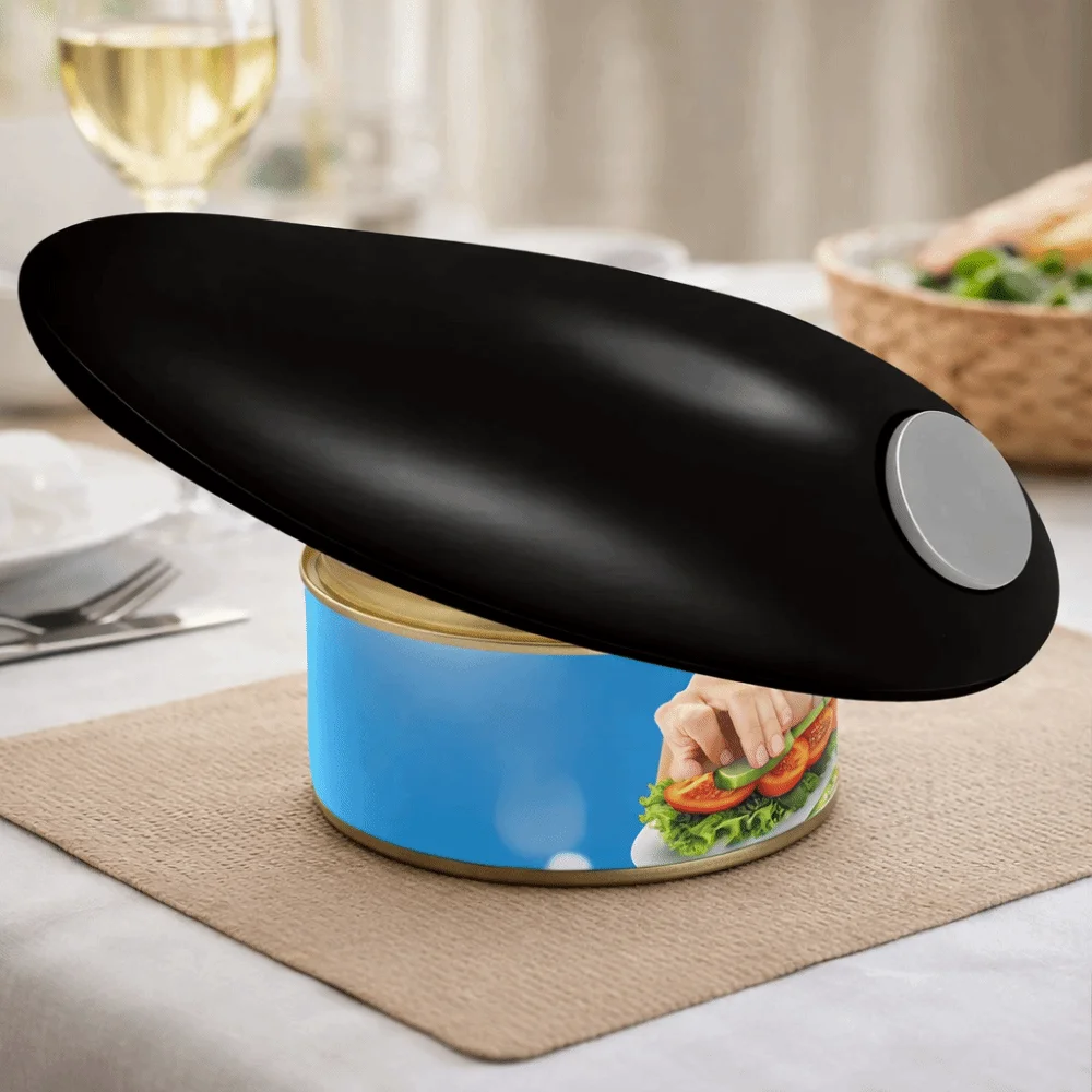 Safe Hands-Free Electric Can Opener Labor-saving Battery-Powered One Touch Jar Opener Universal Automatic Can Opener Chef - Image 5
