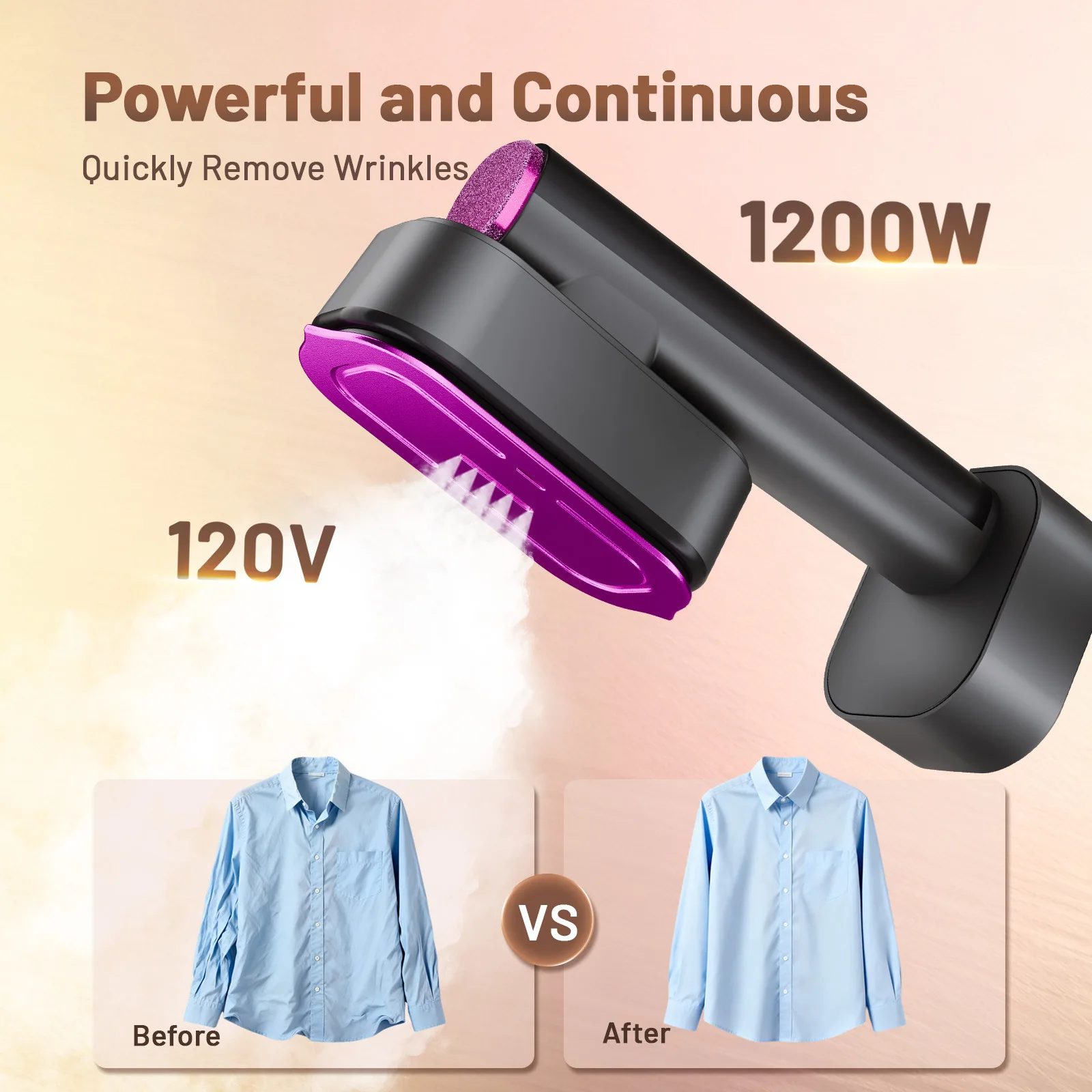 Portable Steamer Iron Mini NEW Handheld Steam Iron for Clothes Fast Heating Travel Garment Fabric Press Machine with Home