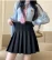 Pleated Skirt Elastic Waistband Preppy Style Skirt Casual Summer Fashion Sweet Hottie College JK Black Women Skirt Wholesale