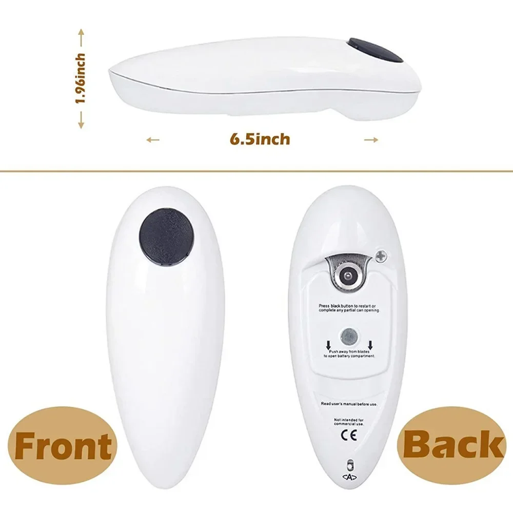 1pc Electric Can Opener; Automatic Can Opener Smooth Edge; Electric Can Openers For Kitchen Arthritis And Seniors; Kitchen Gadge - Image 3