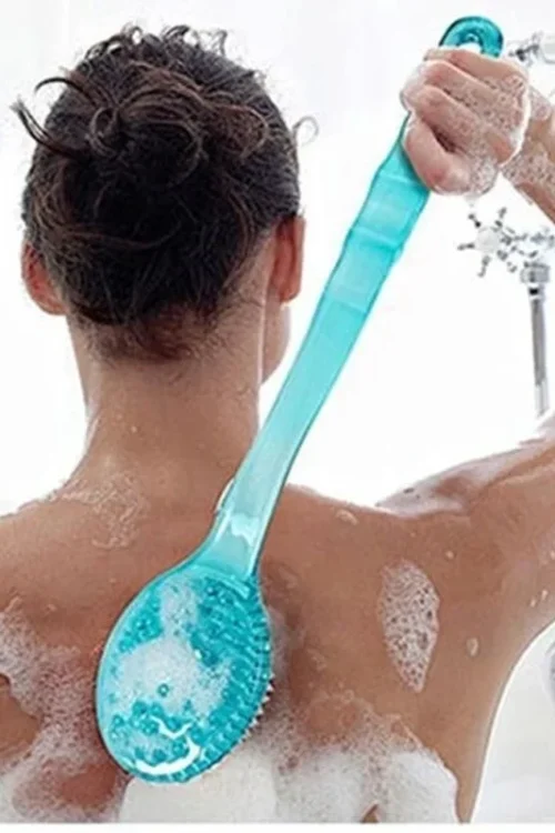 Long Handle Soft Bath Body Brush Back Shower Brushes With Handle Exfoliating Scrub Skin Massager Exfoliation Bathroom Brush