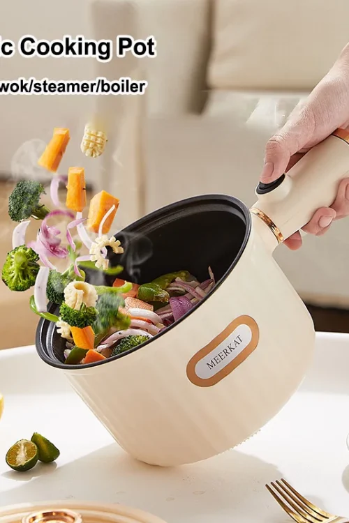 New 450W 1.5L Multifunctional Electric Cooking Pot 220V 110V Double-layer Portable Steamer Non-stick Wok Household Small Hot Pot New 450W 1.5L Multifunctional Electric Cooking Pot 220V 110V Double-layer Portable Steamer Non-stick Wok Household Small Hot Pot